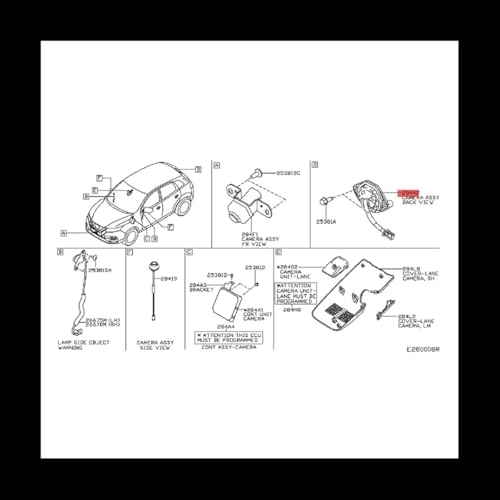 Rear View Camera Assembly - Night Vision