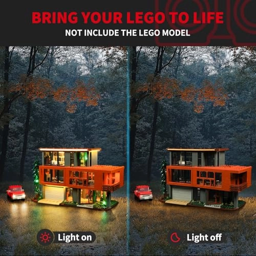 Light Kit for Lego Twilight: The Cullen House - Compatible with Lego Ideas 21354 Battery Powered