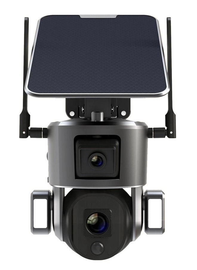 Motionwell 4K Dual Lens 4G Solar Camera