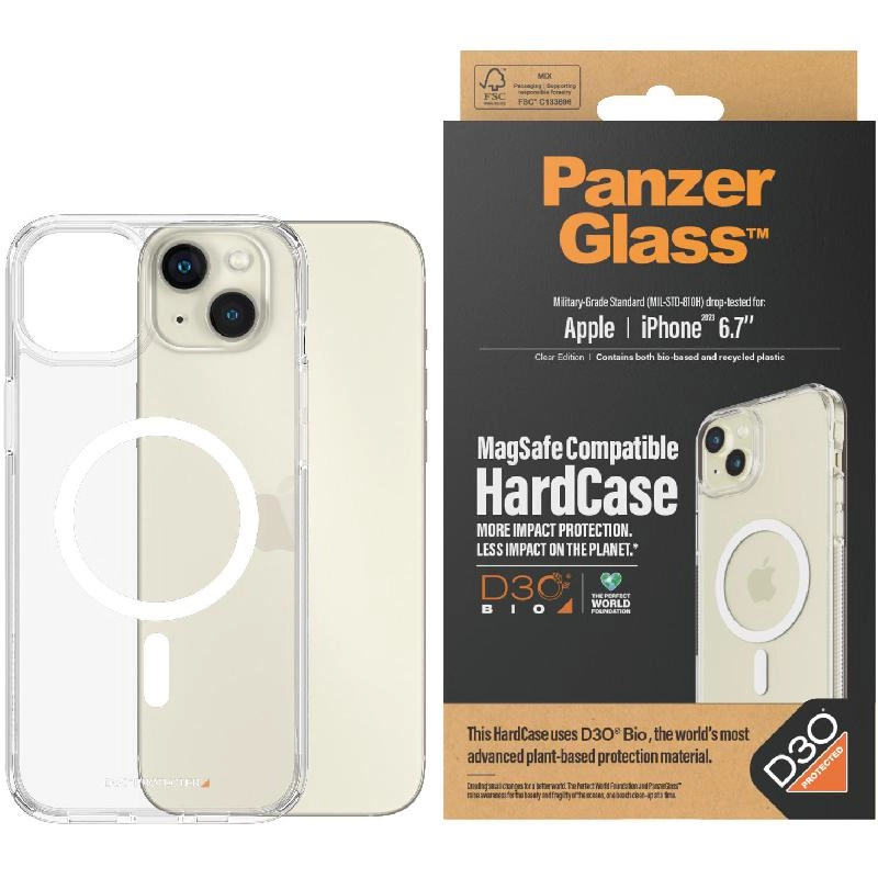 HardCase D3O Back Cover Mobile Case with MagSafe for iPhone 15 Plus