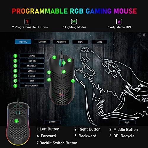 ZIYOULANG Gaming Mouse - Wired