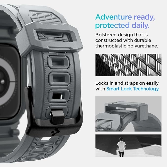 Rugged Armor Pro Case with Band for Apple Watch Series 10 - 46mm