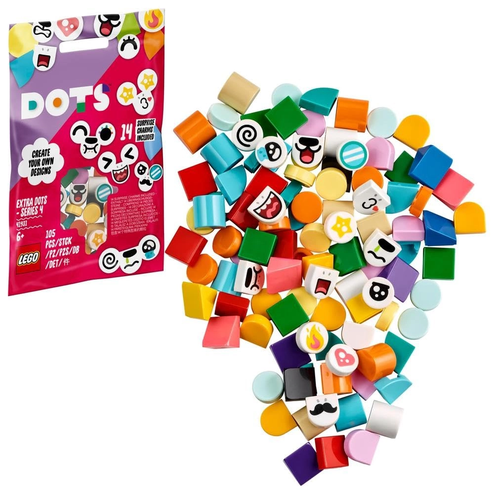 LEGO Extra DOTS Series 4 (41931) - Multicolored DIY Craft Decorations