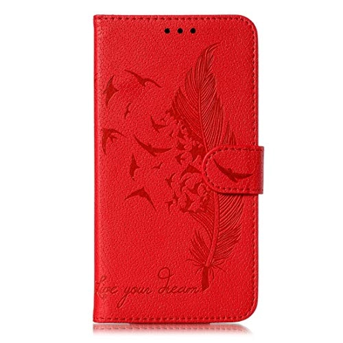 Feather Pattern Litchi Texture Horizontal Flip Leather Case For LG Stylo 4