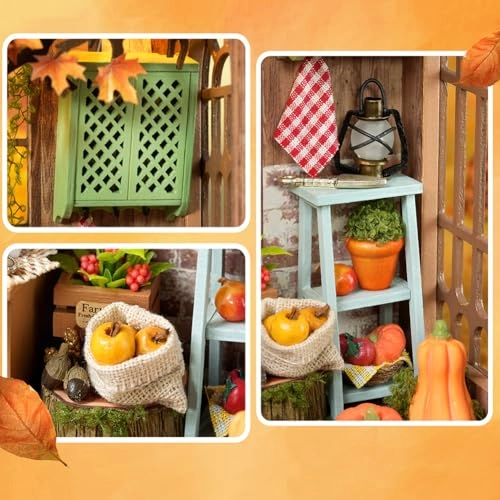 Miniature Wooden Dollhouse Furniture Kit - Creative Room 1:24