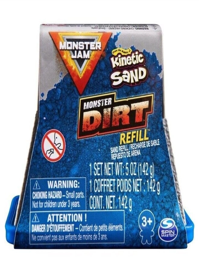Monster Jam - Kinetic Sand - Monster Dirt - 5 oz. Refill Pack Blue