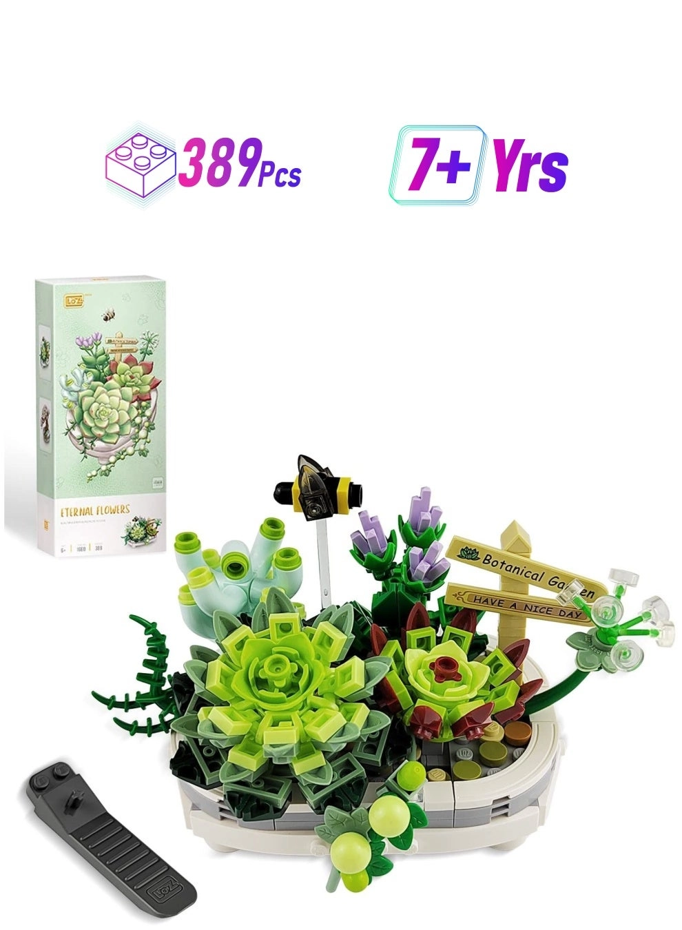 Y&D Mini Bricks Bonsai Model - ABS 4.72*3.15*2.96 inch