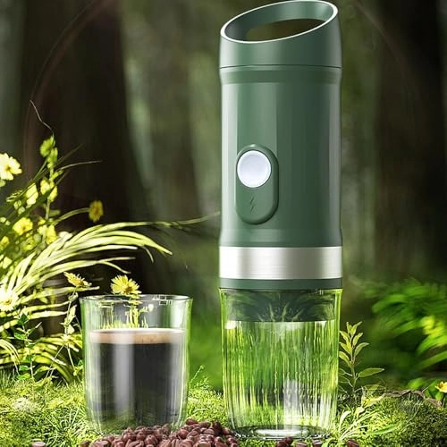 Portable Espresso Maker - 60-80ml ground coffee or capsules