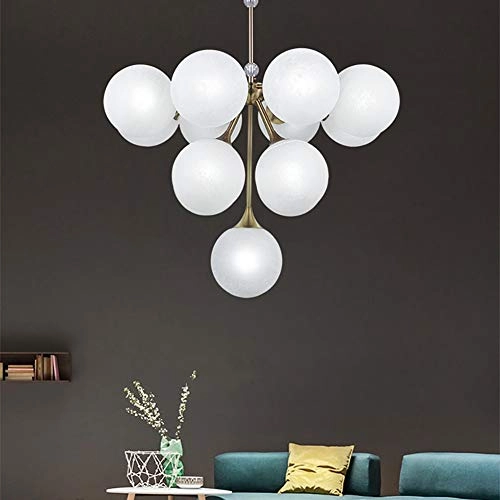 G9 Nordic Creative Glass Bubble Chandelier - 13 head Golden.