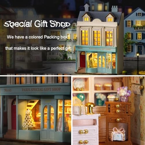 3D Wooden Puzzle Bookshelf Insert - Library of Books 1:24