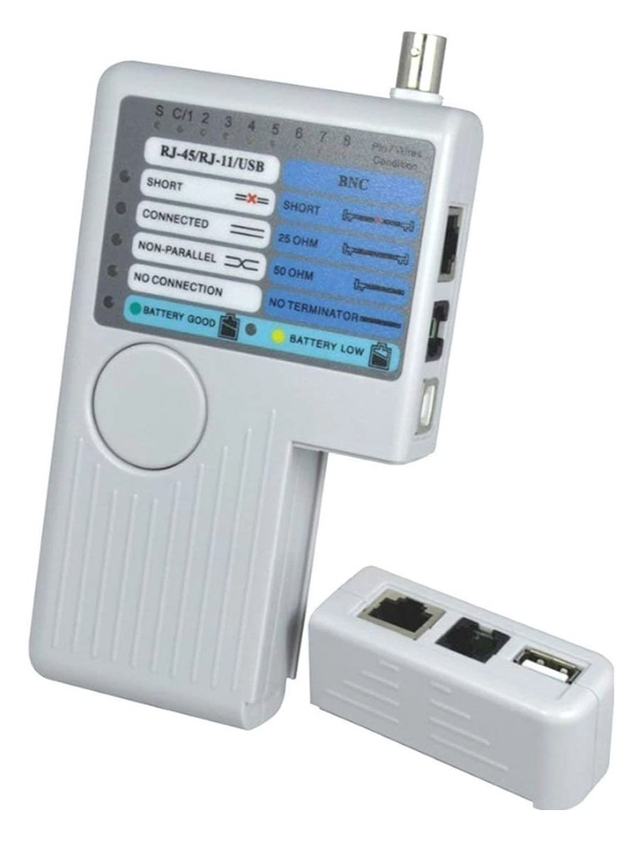 DKURVE Phone Network Remote Cable Tester - RJ-45 RJ-11 USB BNC