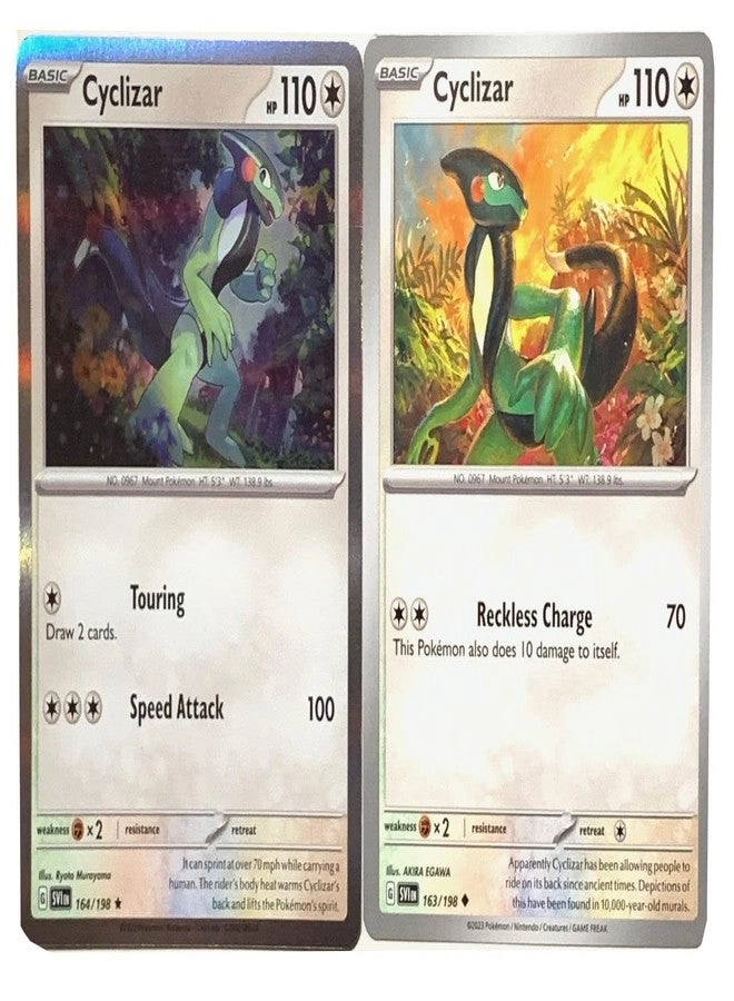 Pokémon Cyclizar 163/198 & 164/198 (Holo) - Scarlet & Violet - 2pcs