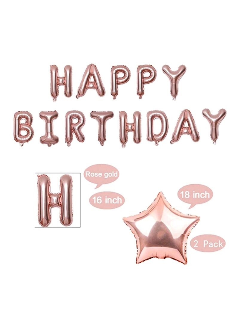 Decorative Foil Balloon - 25-Piece