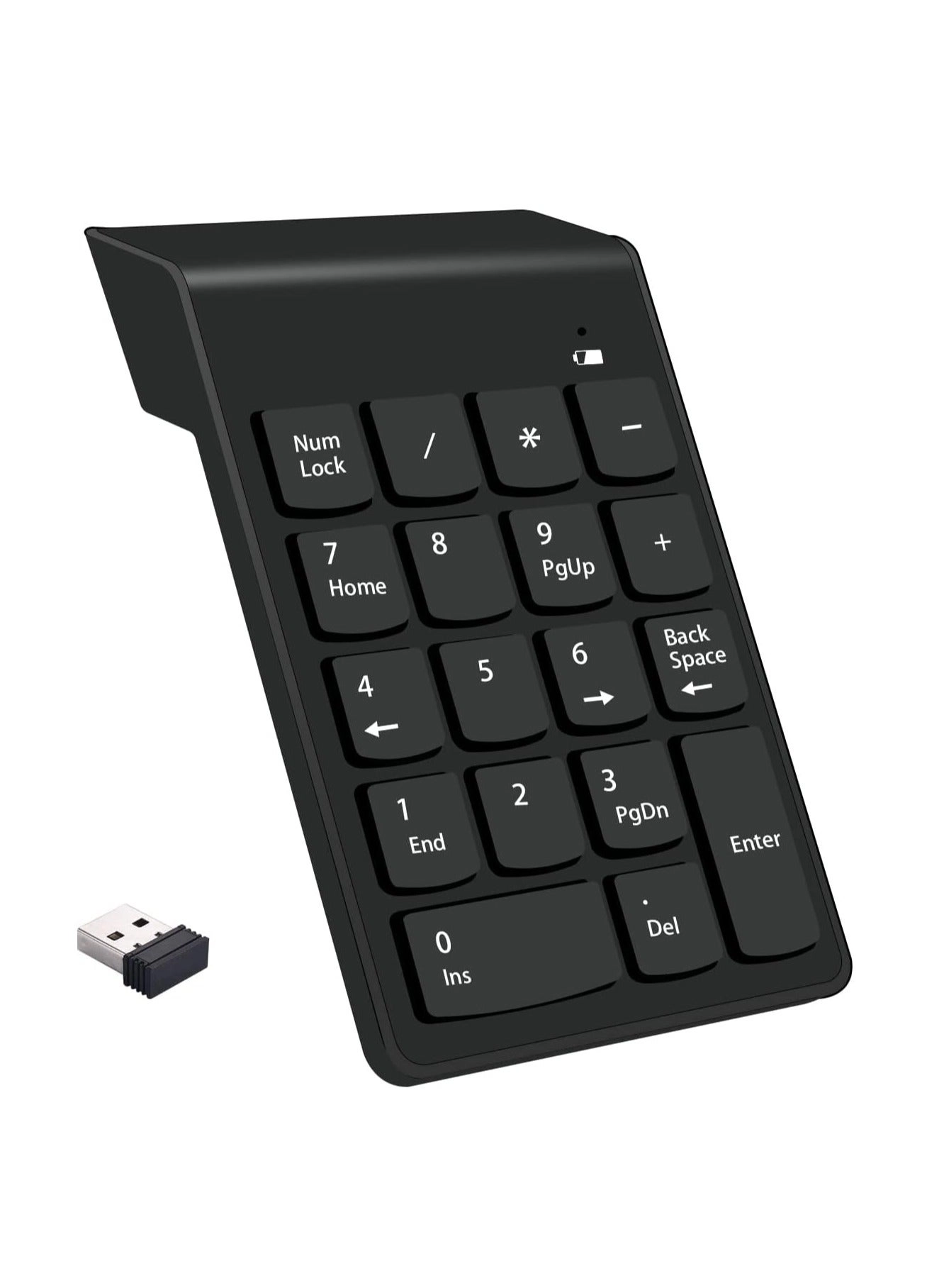 DUSALA Wireless Numeric Keypad - 2.4G 18 Keys
