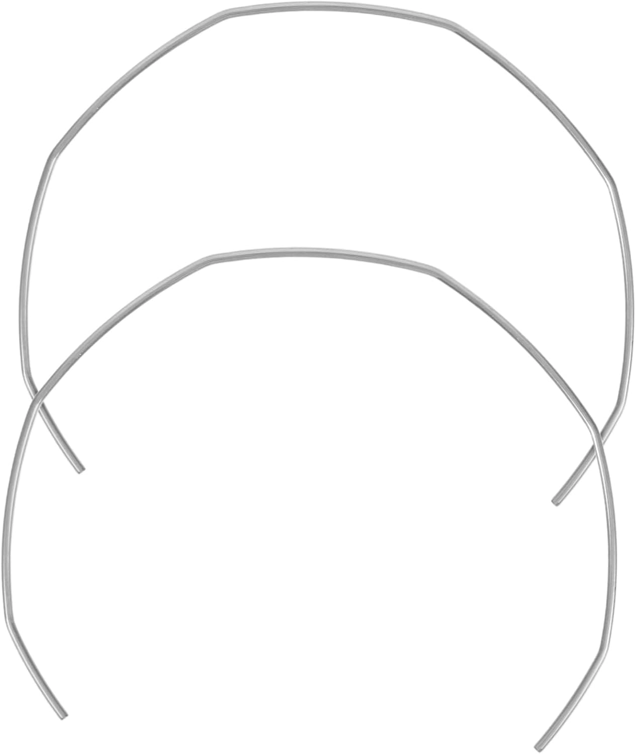 LABRIMP Espresso Machine Handle Clamp Retainer - 2 x handle Silver 7.00X6.00X0.10CM