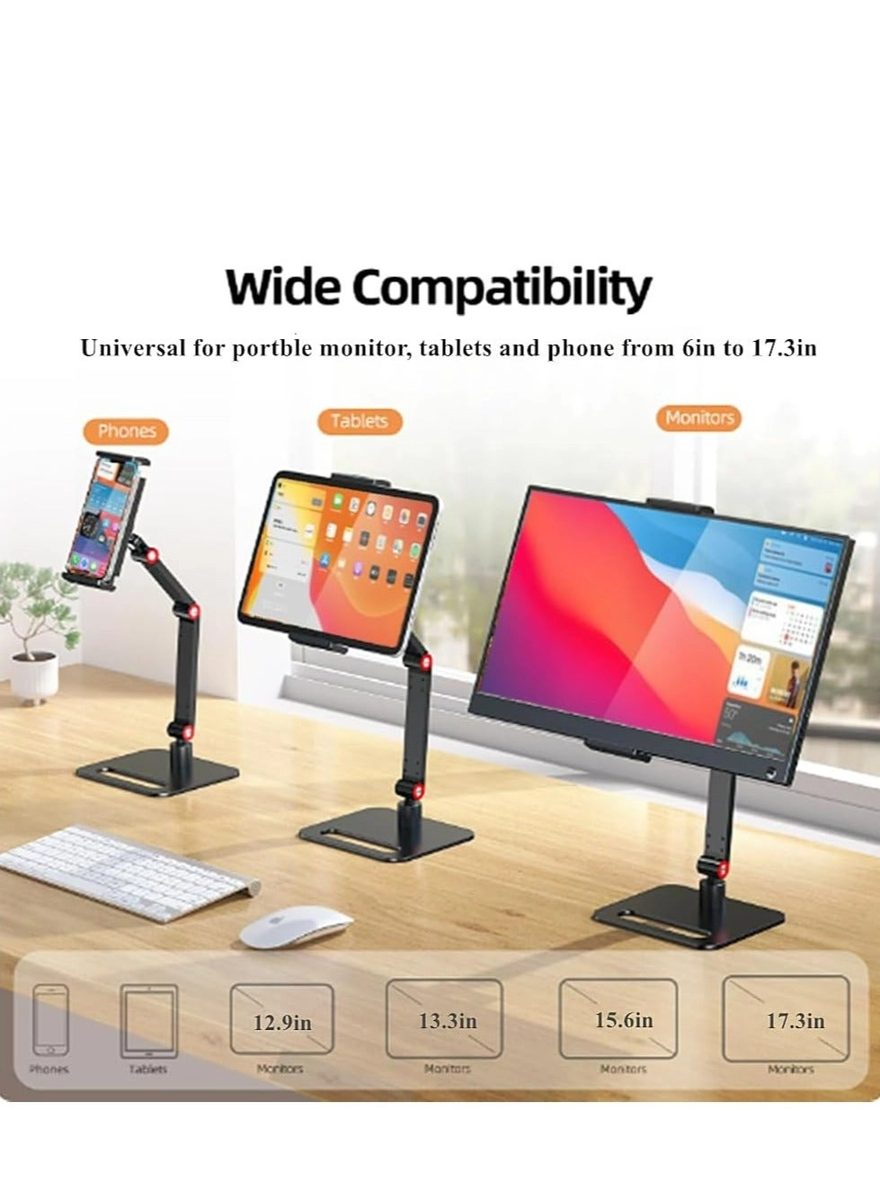 Portable Monitor Holder - 2 17.3 inch
