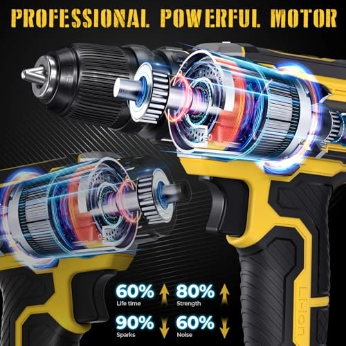 Cordless Electric Drill - 1500 Milliamp Hours