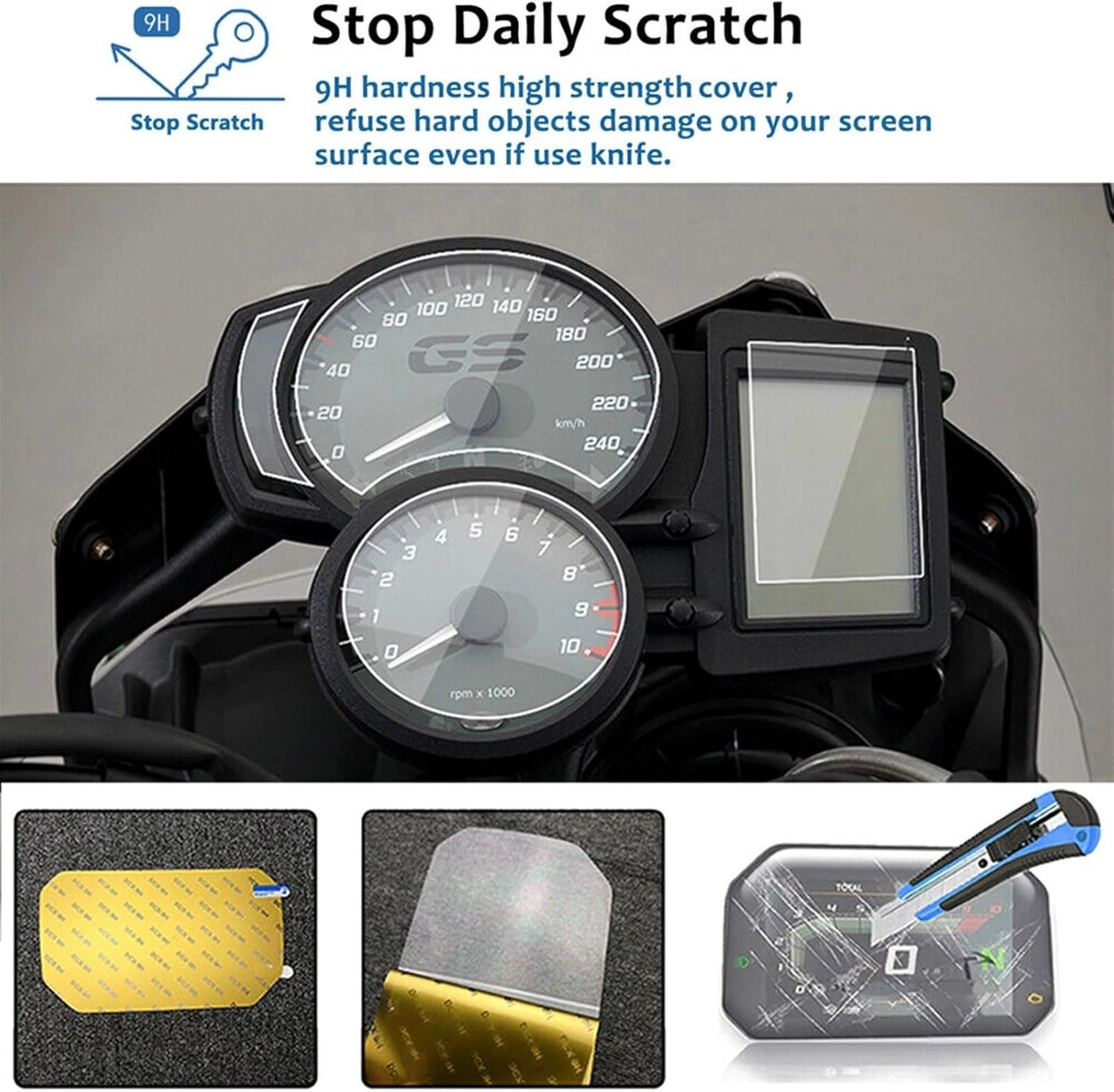 Motorcycle Dashboard Screen Protector - F650GS F700GS F800 GS F800 GT F800 R F800 S F800 ST