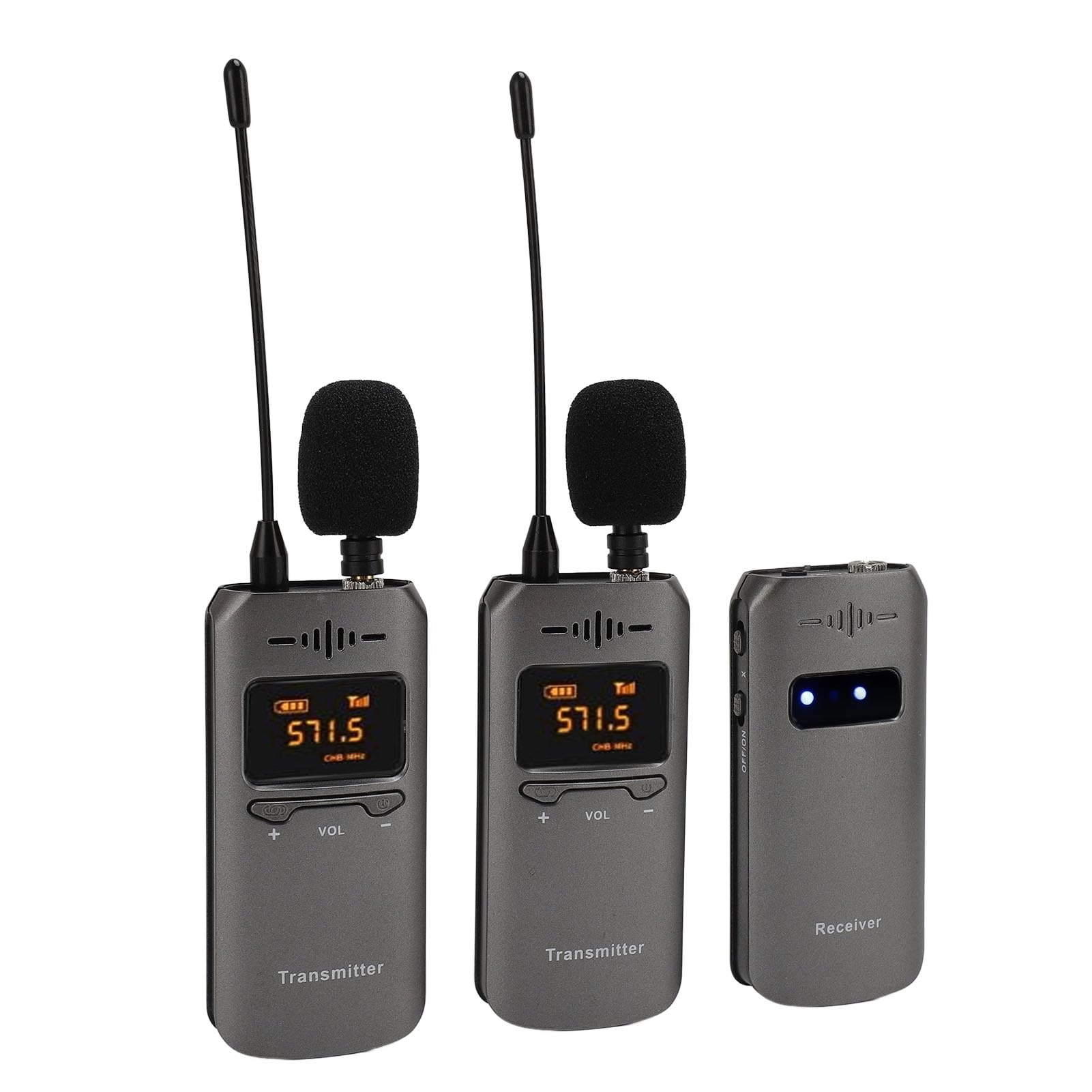 Vikye UHF Wireless Lavalier Microphone System - 4 Microphones UHF
