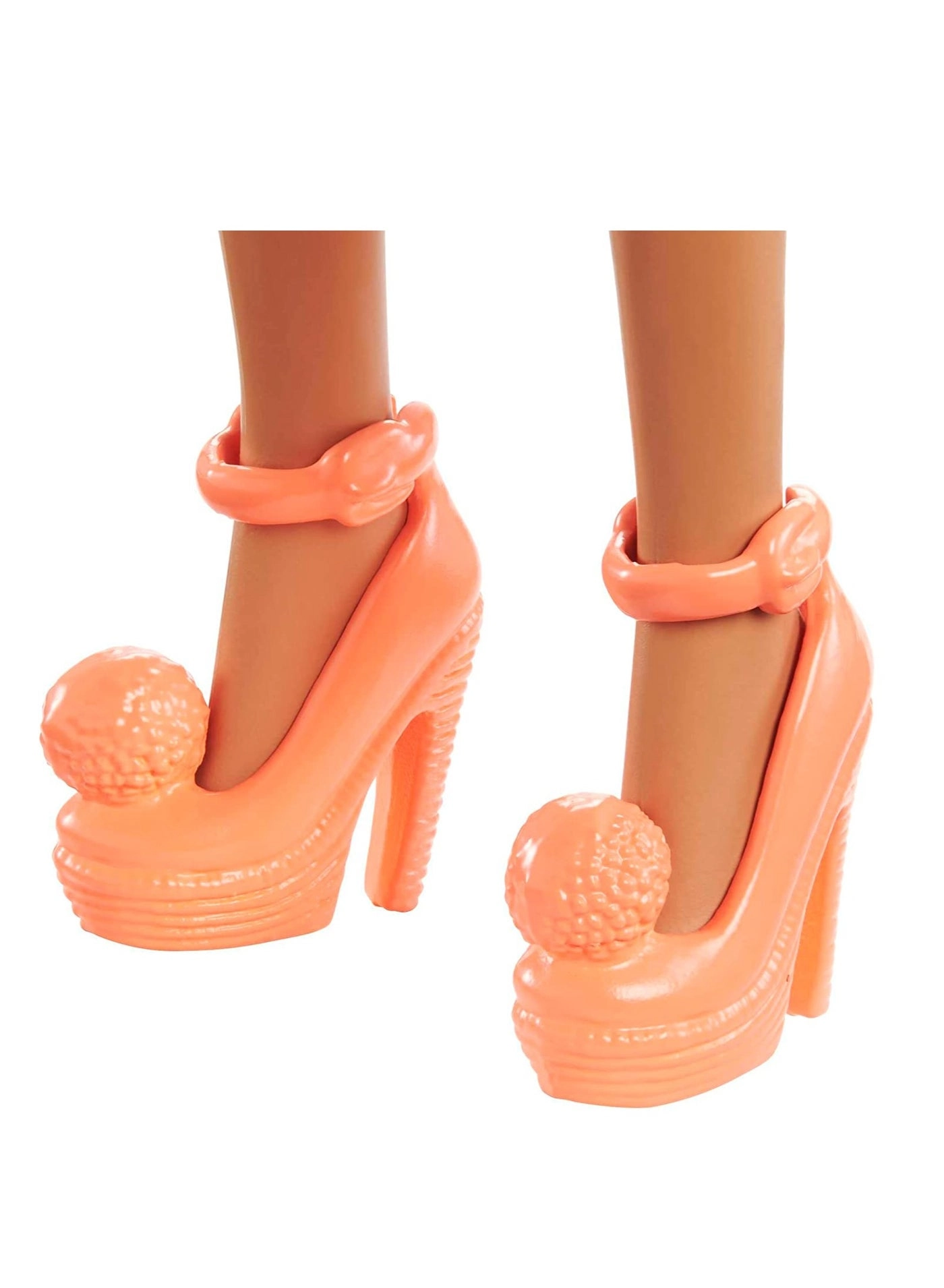 Barbie Fashionista - Girls Brunette Lime Green Polka Dots Romper