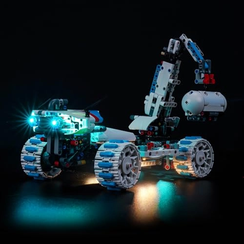 LED Light Set - Compatible with Lego 42211 Lunar Outpost Moon Rover Space Vehicle Touch Dimmer Switch
