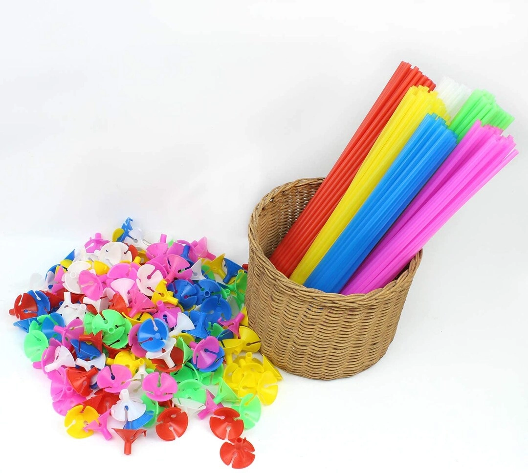 Balloon Sticks Holders with Cups - 200-Pieces Wedding