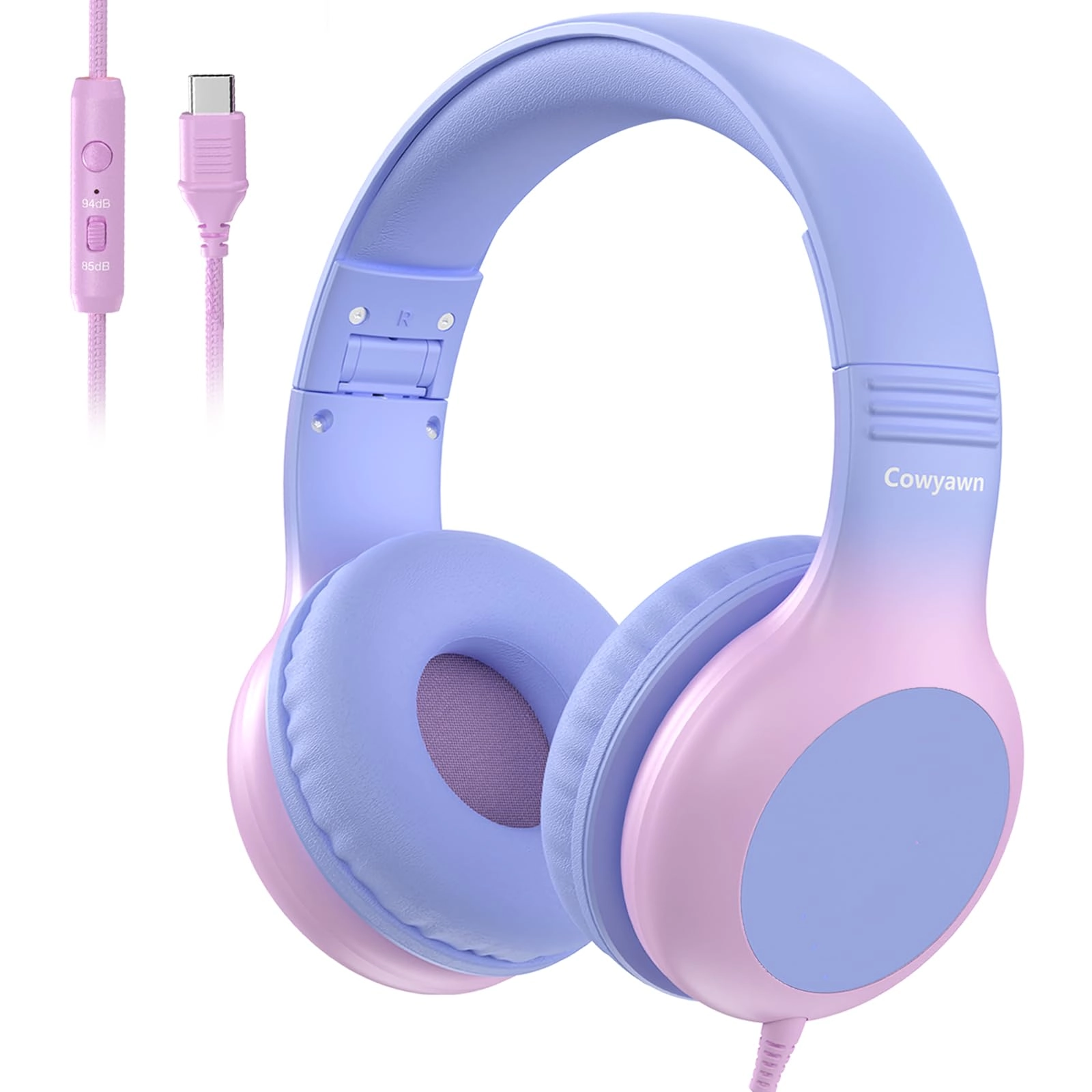 USB Type C Kids Headphones Wired Headphone