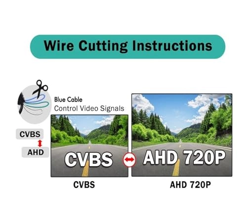 Car Rear View Camera - Night Vision 6M Cable 1080P