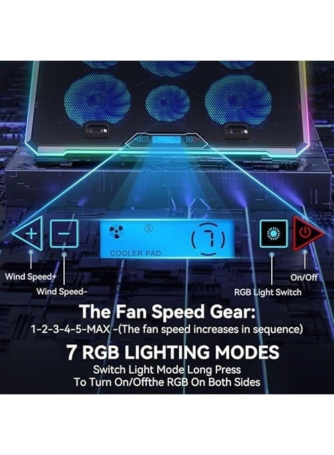 Laptop Cooling Pad - 6 fans 12-17 inch