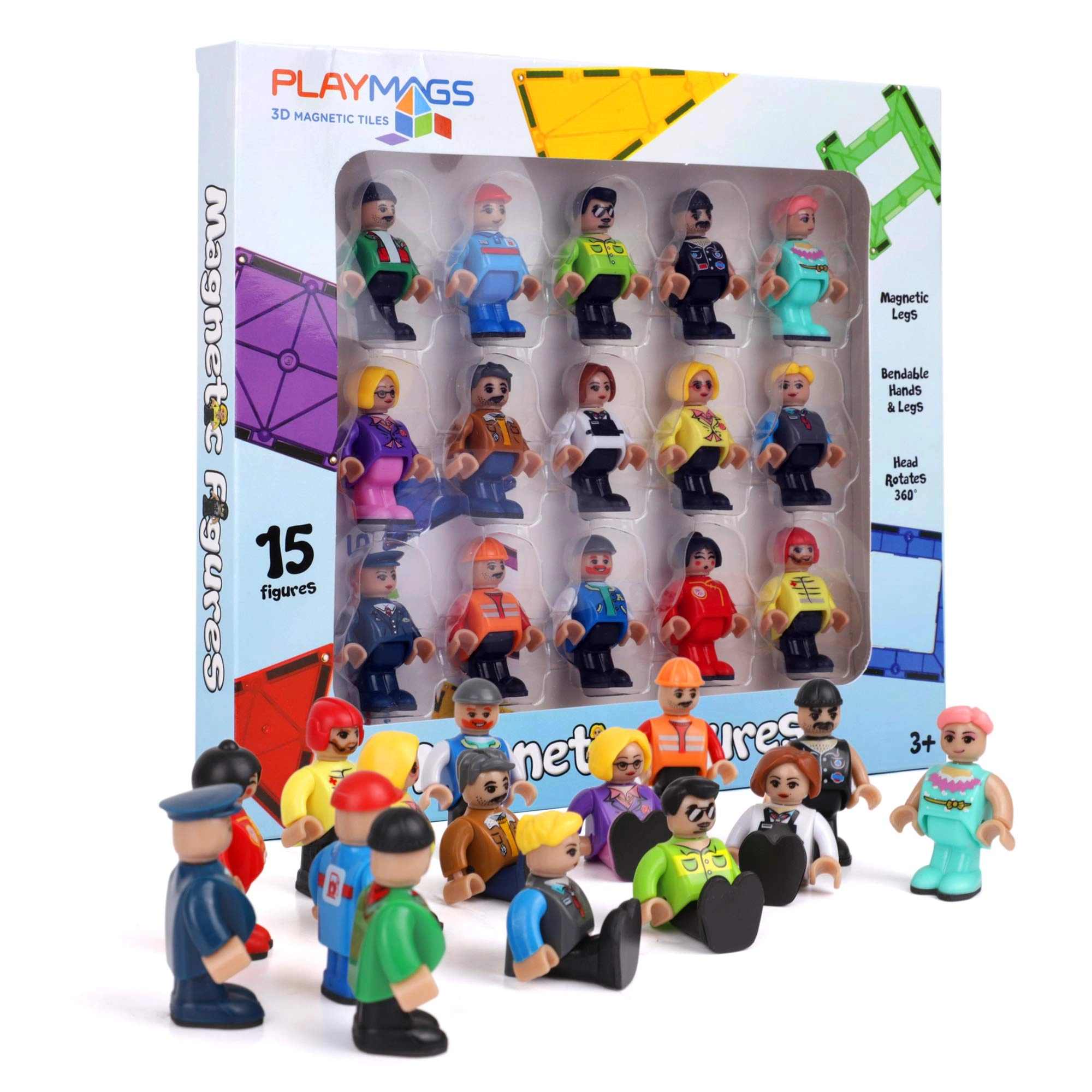 Playmags Magnetic Figures Community - Play People 16 pcs