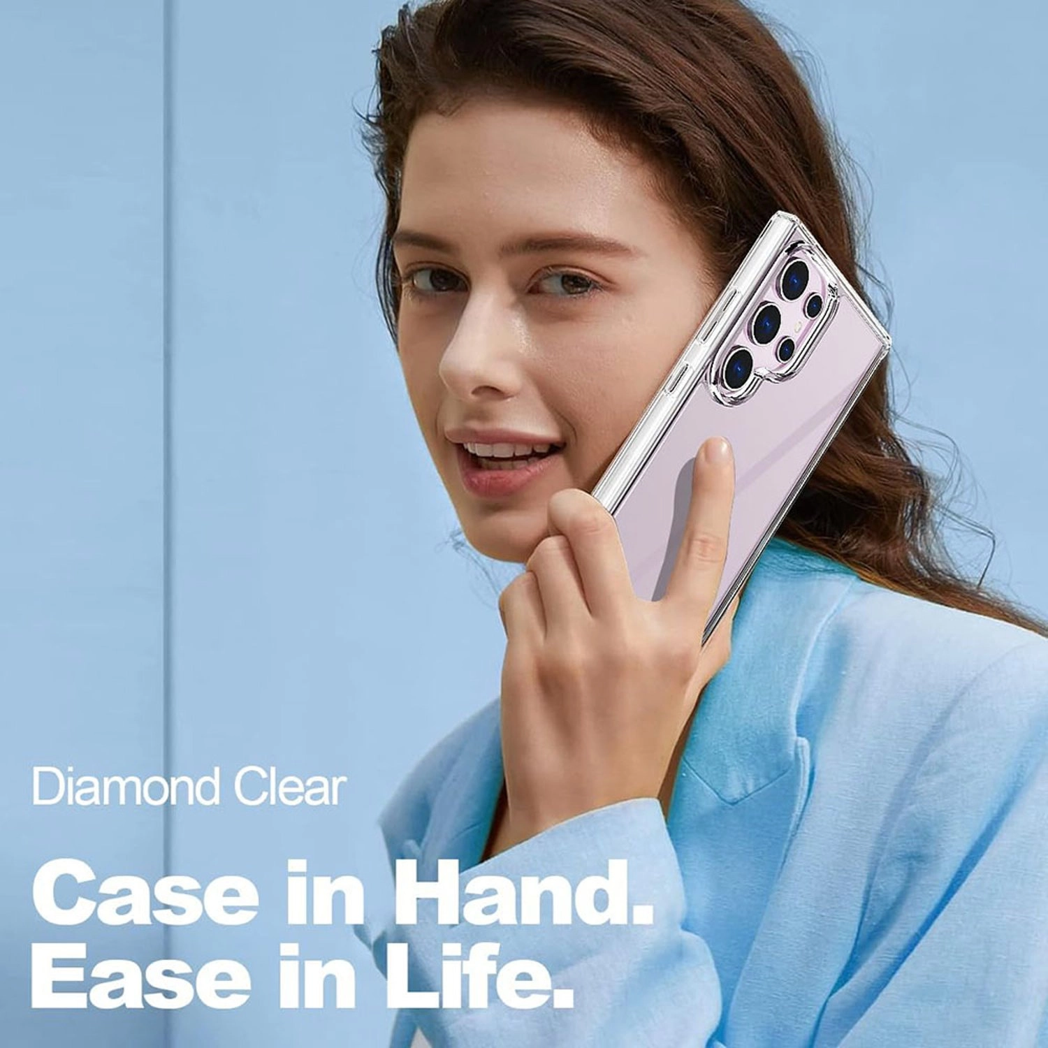 Crystal Clear Transparent Back Case for Samsung Galaxy S24 Ultra