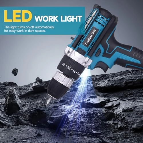 Cordless Screwdriver Set - 1500mAh 21V