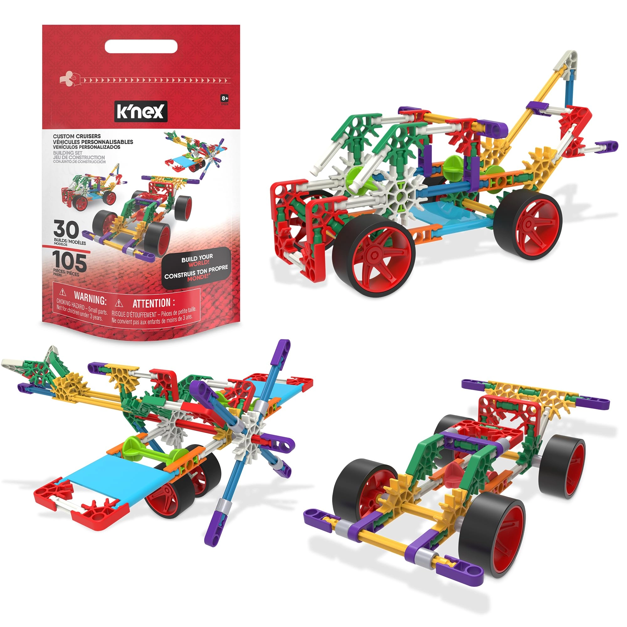 Basic Fun Custom Cruisers - 30-in-1 100 pcs for ages 8+