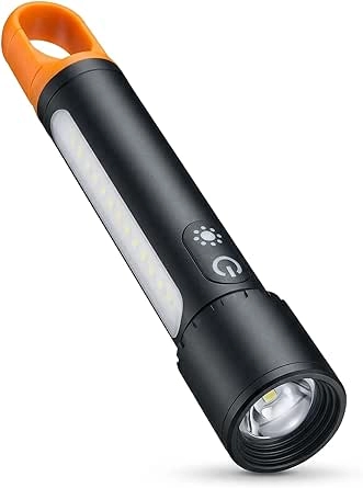 auto family Flashlight - Rechargeable COB Sidelight Zoom