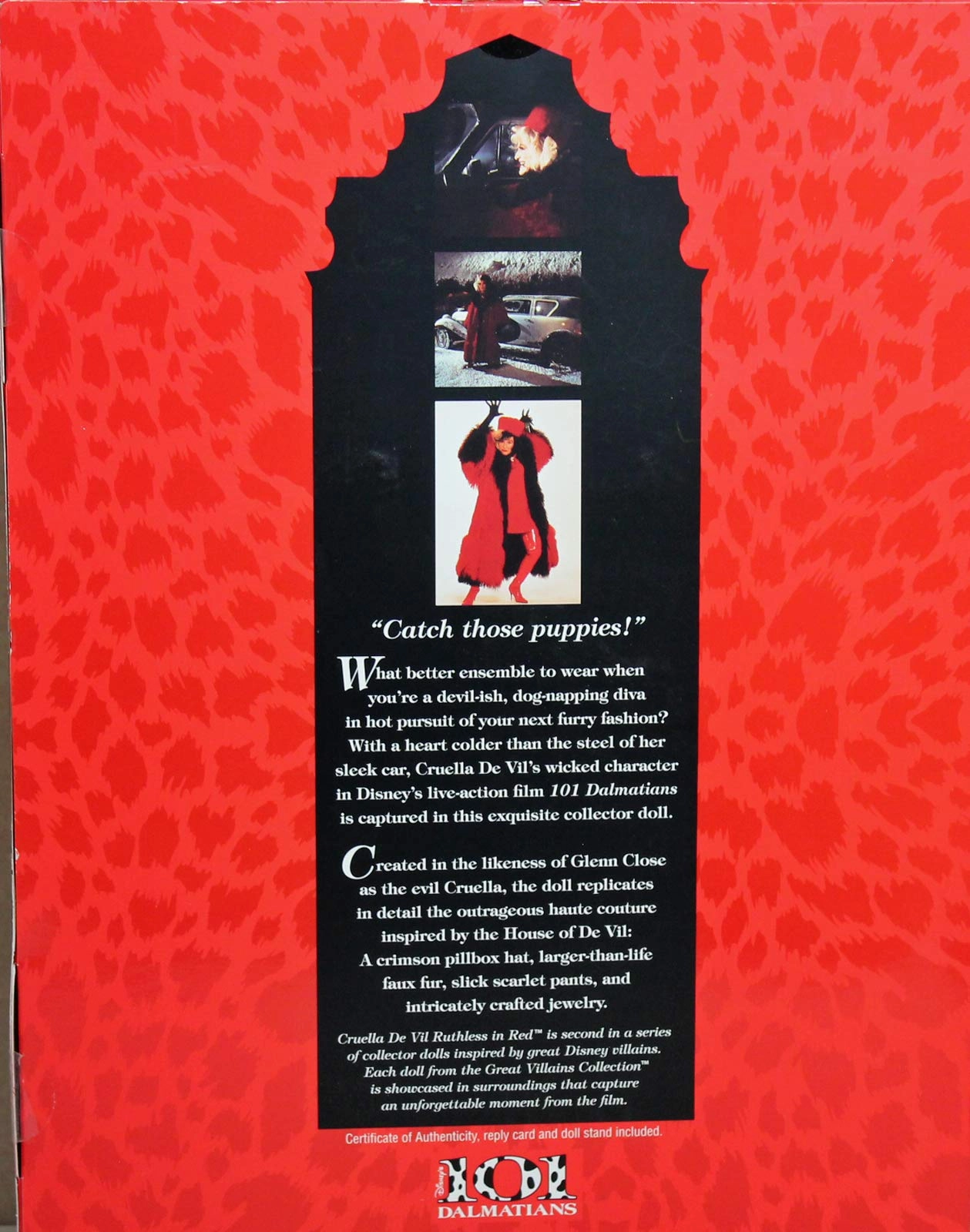 Barbie Cruella De Vil Collector Doll - Ruthless in Red Great Villains 101 Dalmatian Ages 15+
