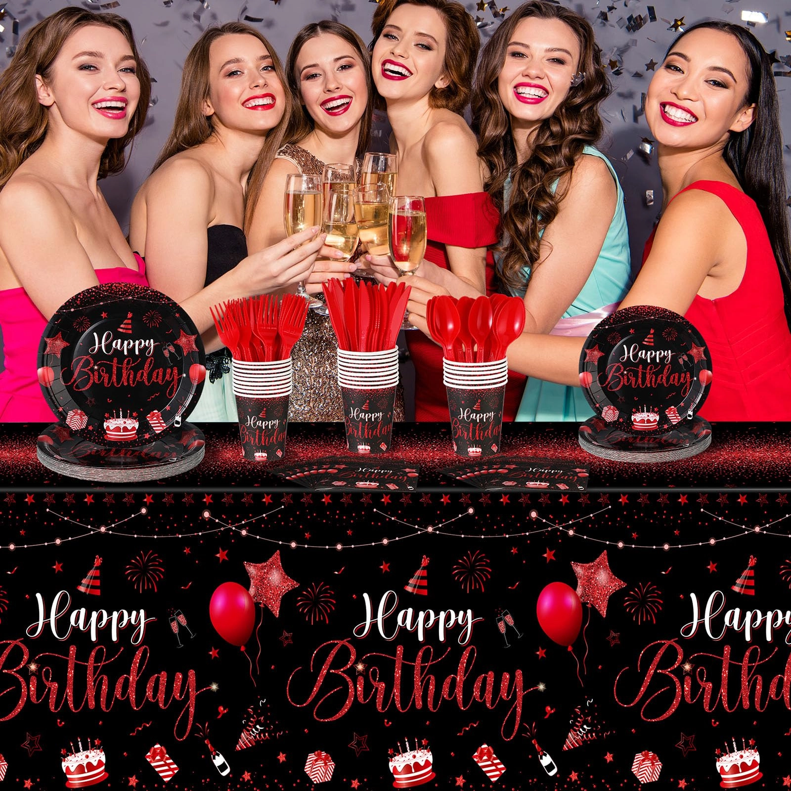171 Pcs Happy Birthday Party Supplies