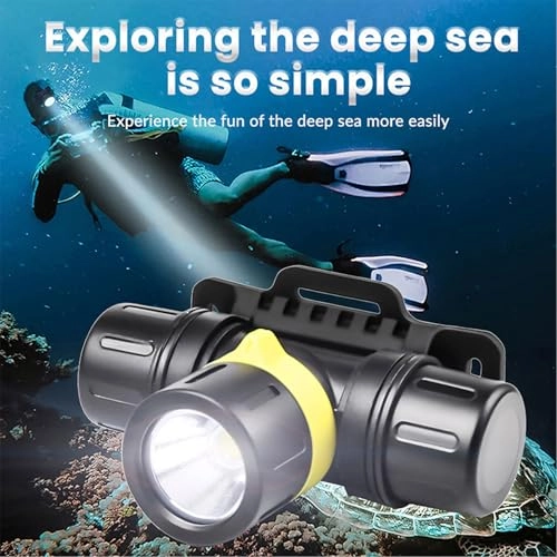 Diving Headlamp - Rechargeable IPX8 Aluminum Alloy