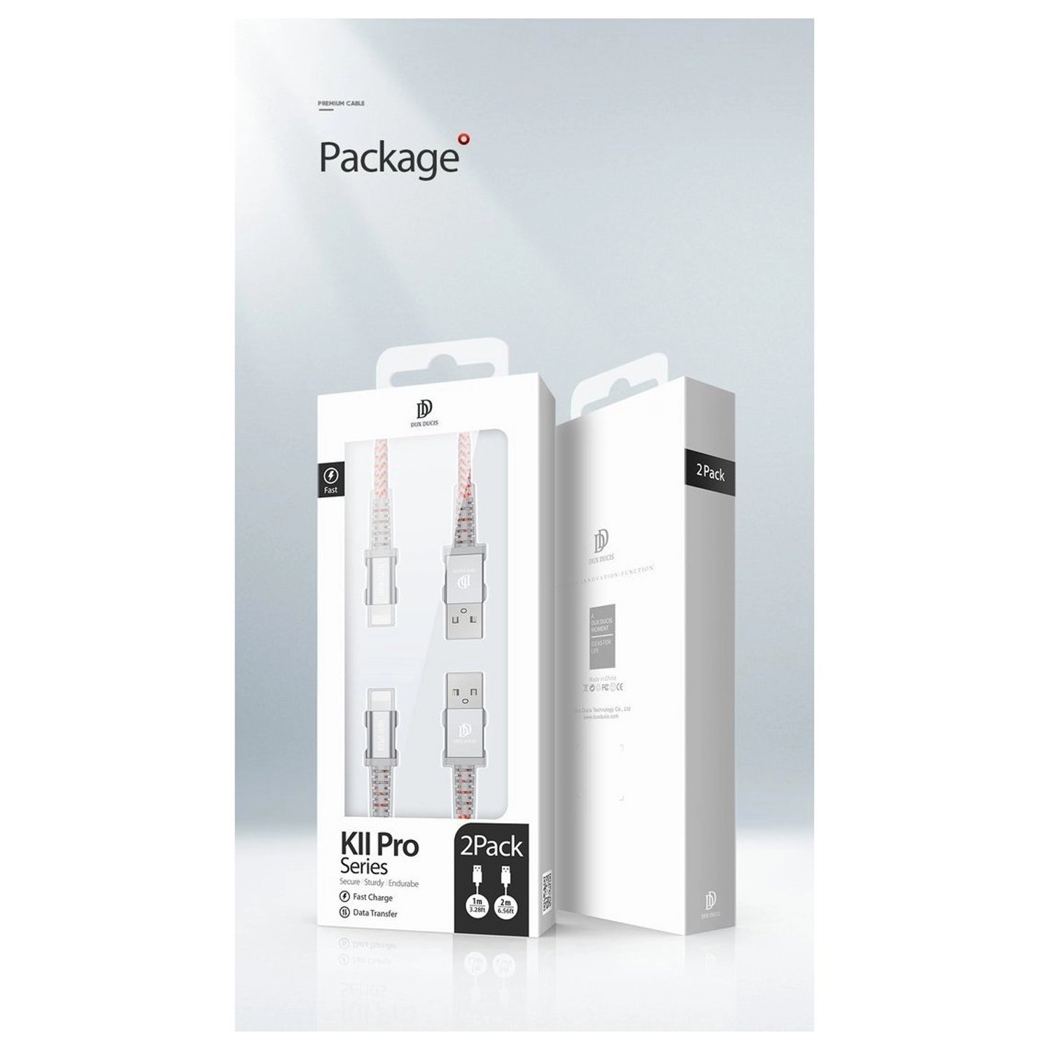 KII-Pro Series Lightning Cable 1m + 2m Bundle