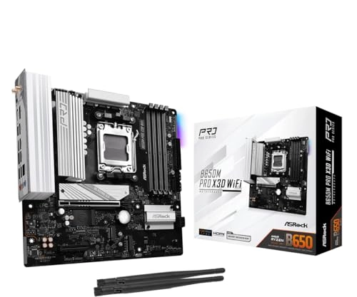 Asrock B650M Pro X3D - AMD AM5 Micro-ATX DDR5 8000+ (OC)