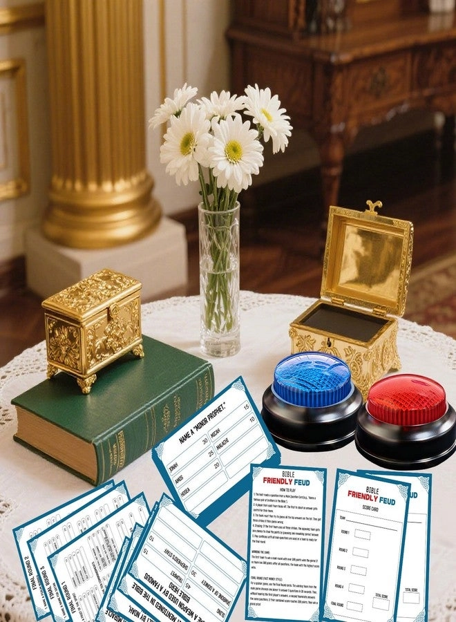 Family Friendly Feud Card Game - 2 Answer Buzzers Trivia