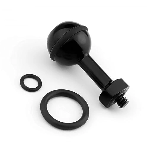 Ball Head Adapter - 1 inch Aluminum 1/4'' Screw