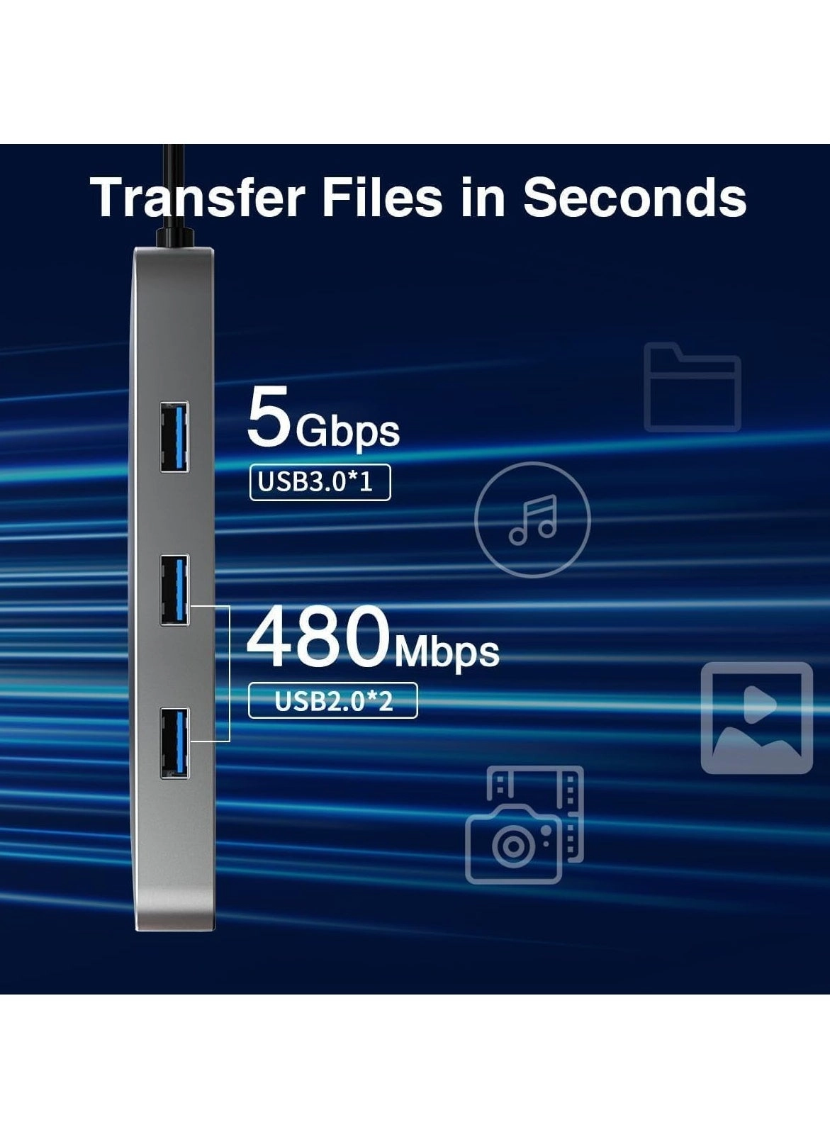 10-in-1 USB C Hub Docking Station - 4K HDMI VGA Ethernet