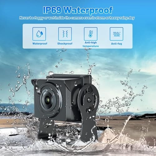 Backup Camera - 720P Night Vision + AHD Monitor - 7 inch Bluetooth