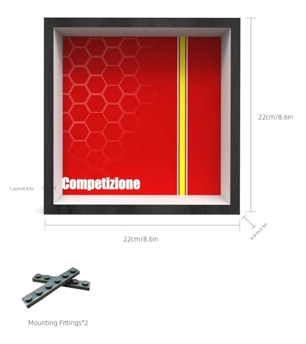 Display Wall Board for LEGO Speed Champions Ferrari 812 Competizione 76914 - 20.5X20.5cm