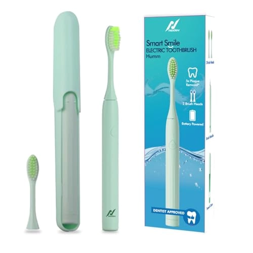 Smart Smile Sonic Electric Toothbrush - 30000 vibrations/min 2 Replaceable Brush Heads Green