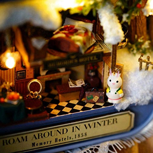 Miniature Dollhouse Assembly Kit - Happy Street Corner