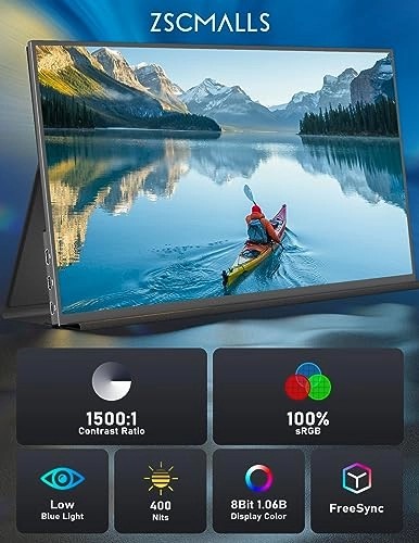 Portable Gaming Monitor - ZSCMALLS [some unique identifier] 14.5 Inches 3840 x 2400 Pixels