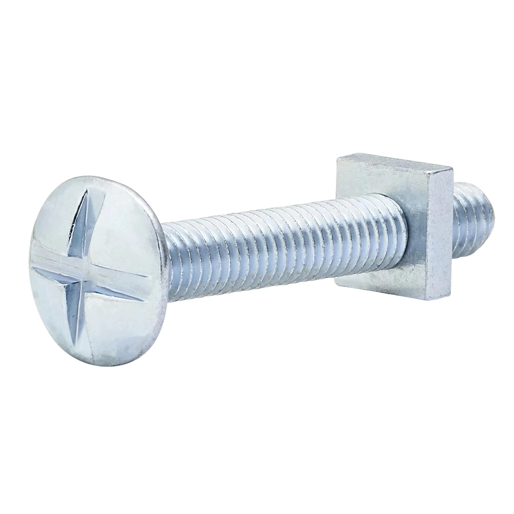 Zinc-Plated Carbon Steel Hex Bolt & Nut Pack 6mm 40mm