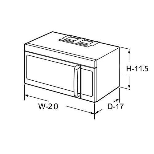 Microwave Oven Cover - 23 Litre Black
