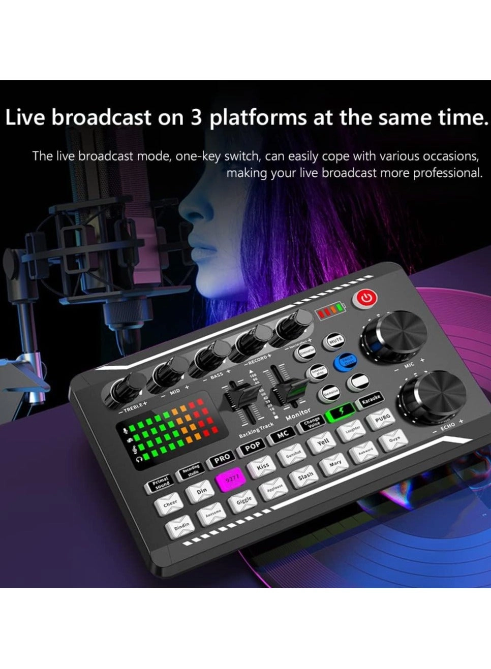 F998 - 16 Sound Effects Bluetooth-compatible 1200mAh battery